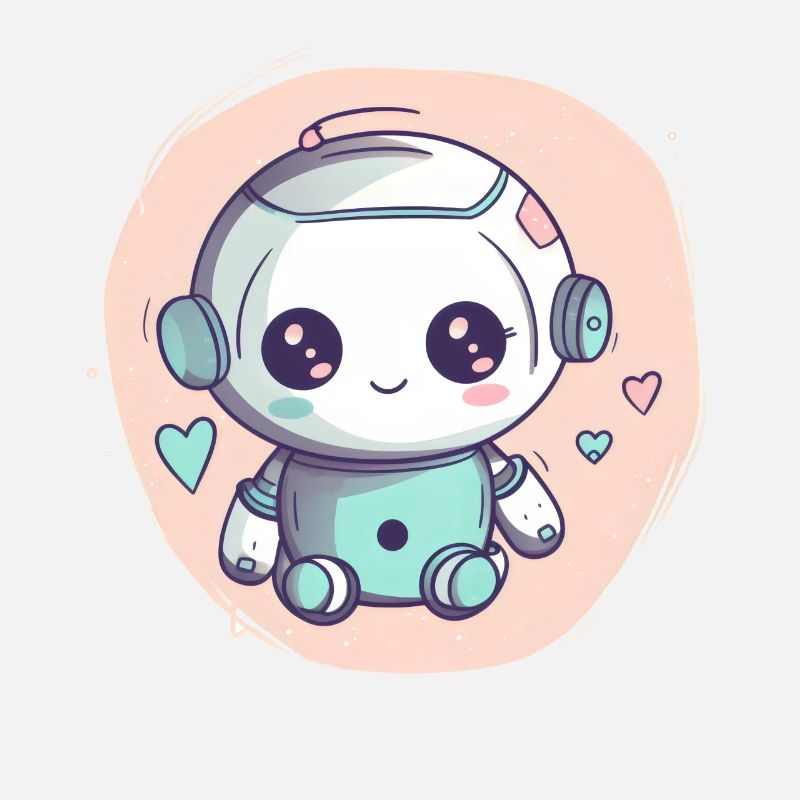 Fille Bébé Robot Mignon Esthétique Future Ingénieur