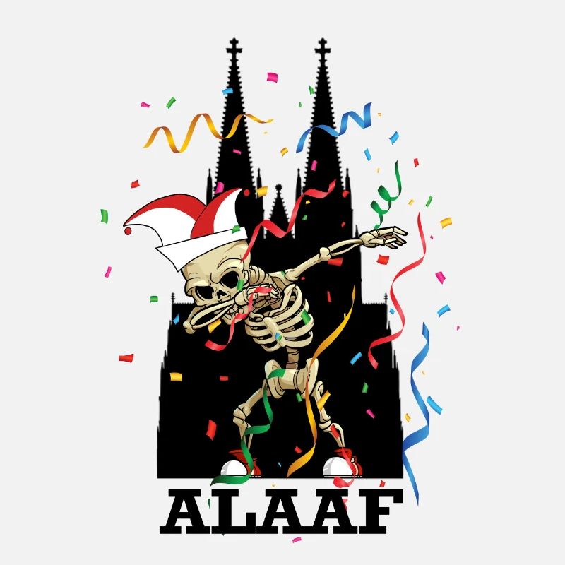 Carnaval Kölle Alaaf Dabbing Squelette Fun