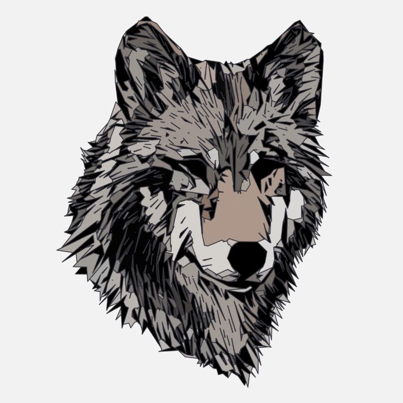 Visage de chien Design Tête d’animal de compagnie Graphique d’animal