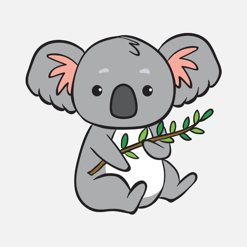 Koala - mit Ast