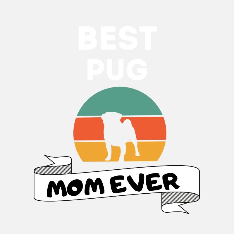 Mops Mama Retro Muttertag Hund Mops