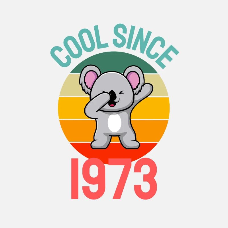 Cool since 1973 Retro Dabbing Koala 49th birthday