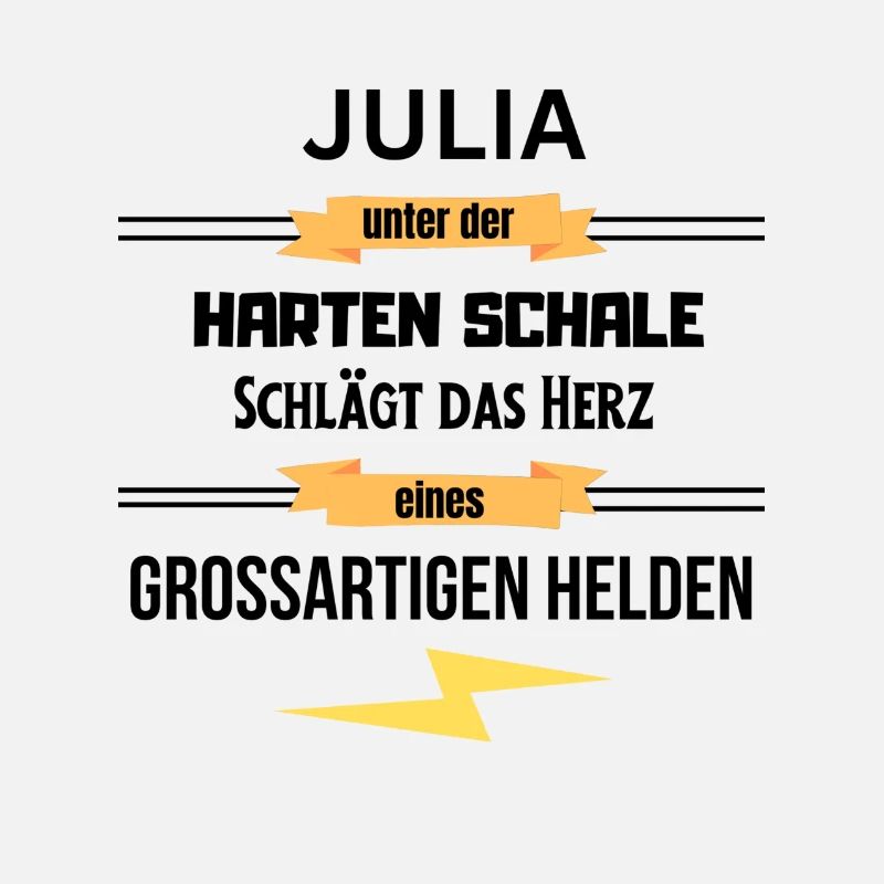 Julia unter harte Schale eines Großartigen Helden