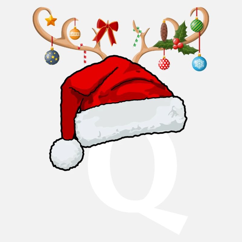 Letter Q Christmas hat