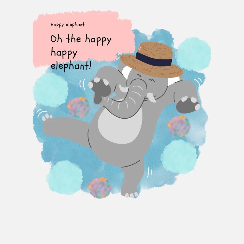 Éléphant heureux