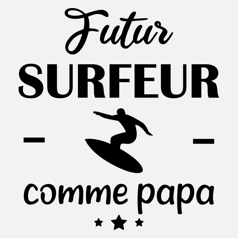 Futur surfeur comme papa,cadeau de naissance