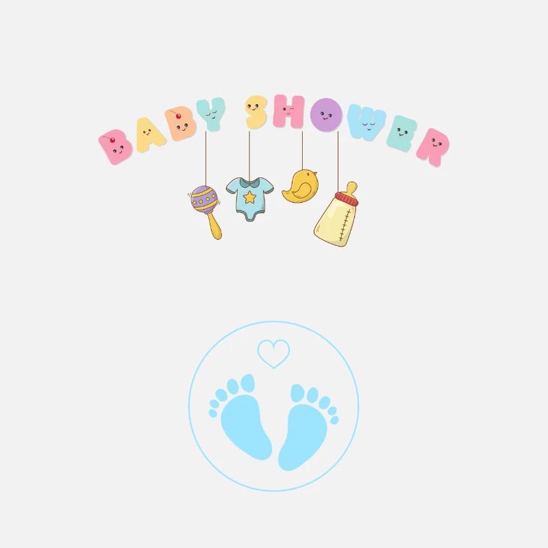 Babyshower - bleu