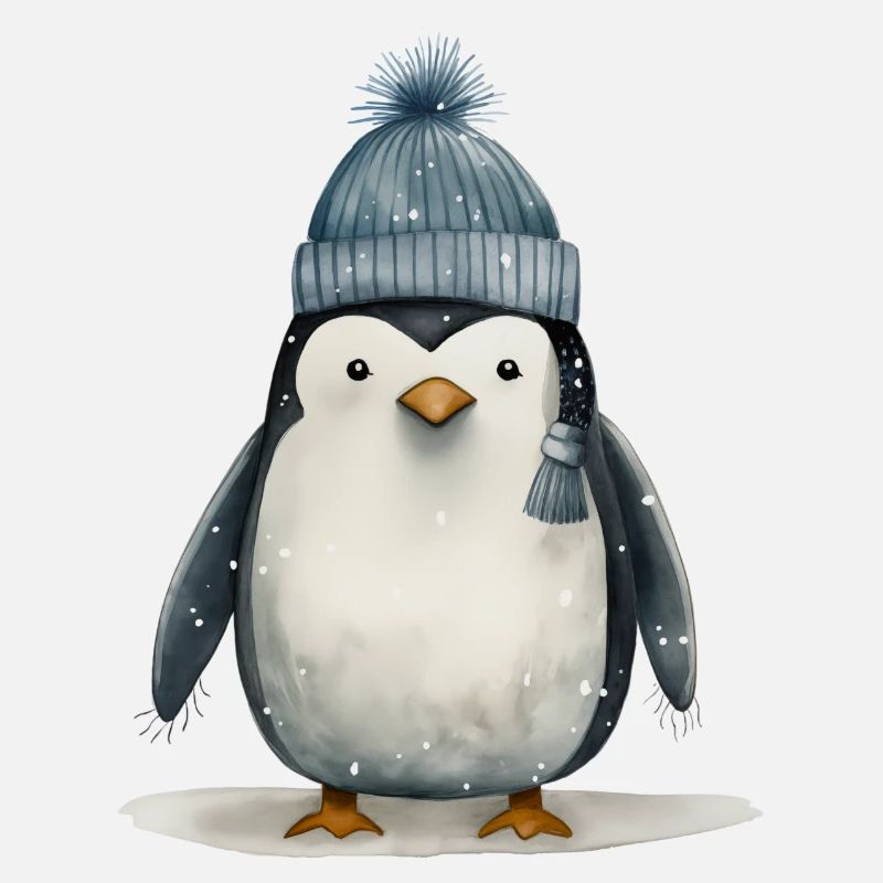 Puppy Penguin Tee: Adorable Antarctic Playfulness