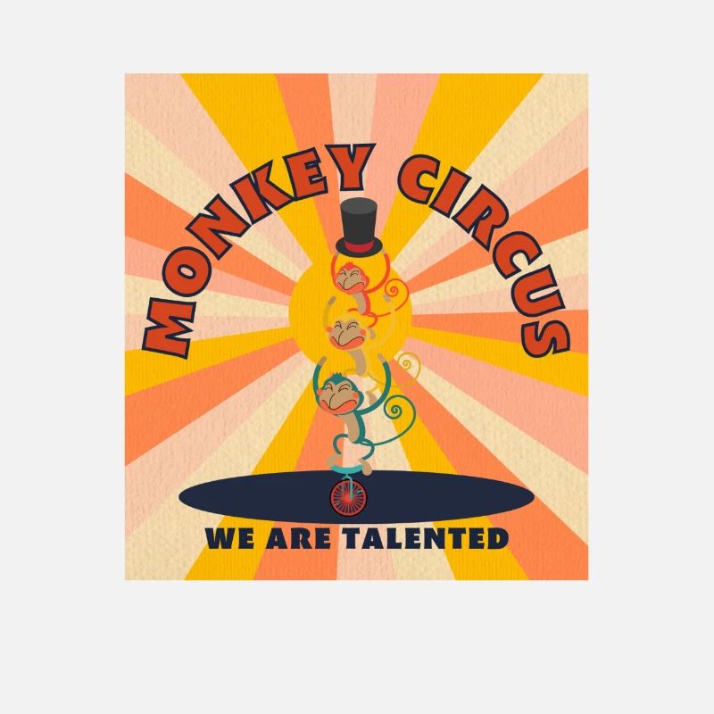 Monkey Circus - jaune orangé
