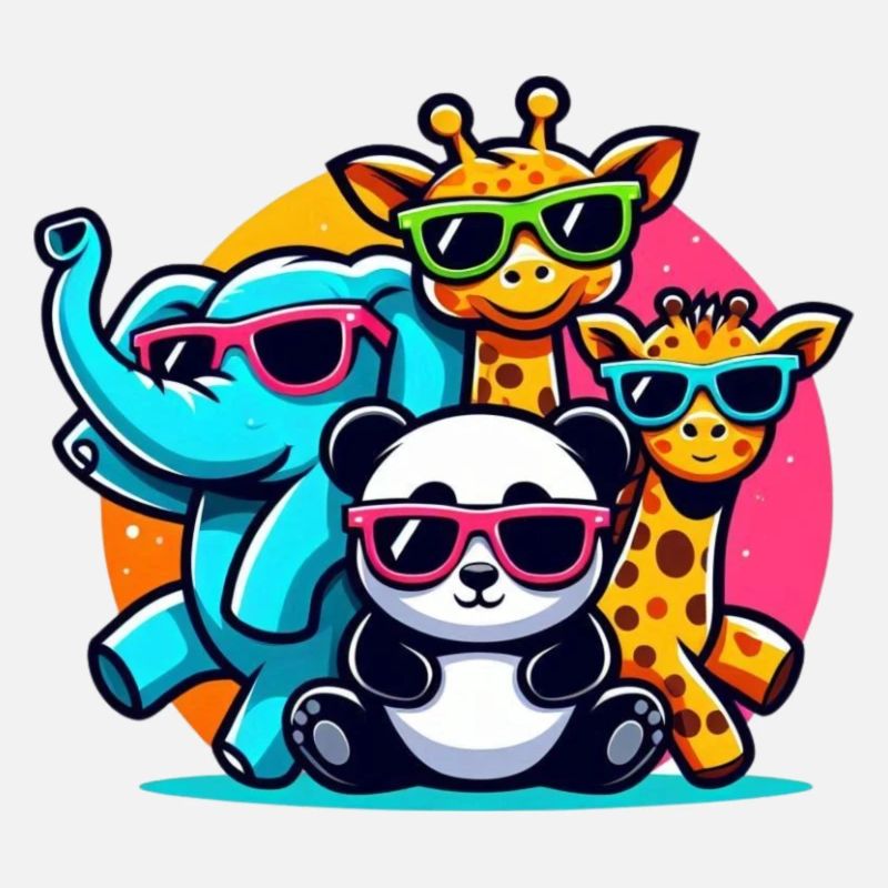 Tiere mit Sonnenbrille