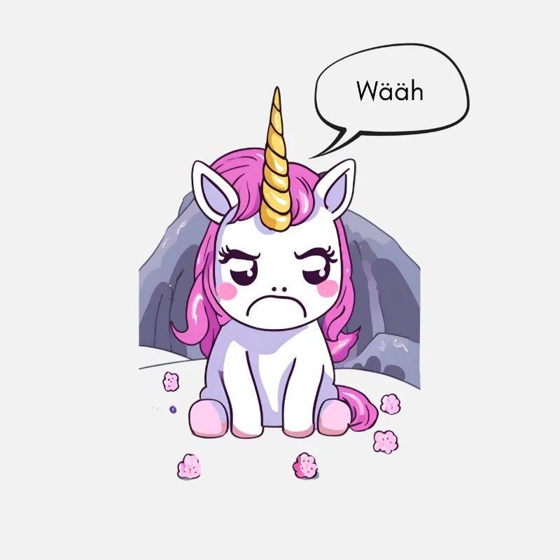 Grumpy little unicorn
