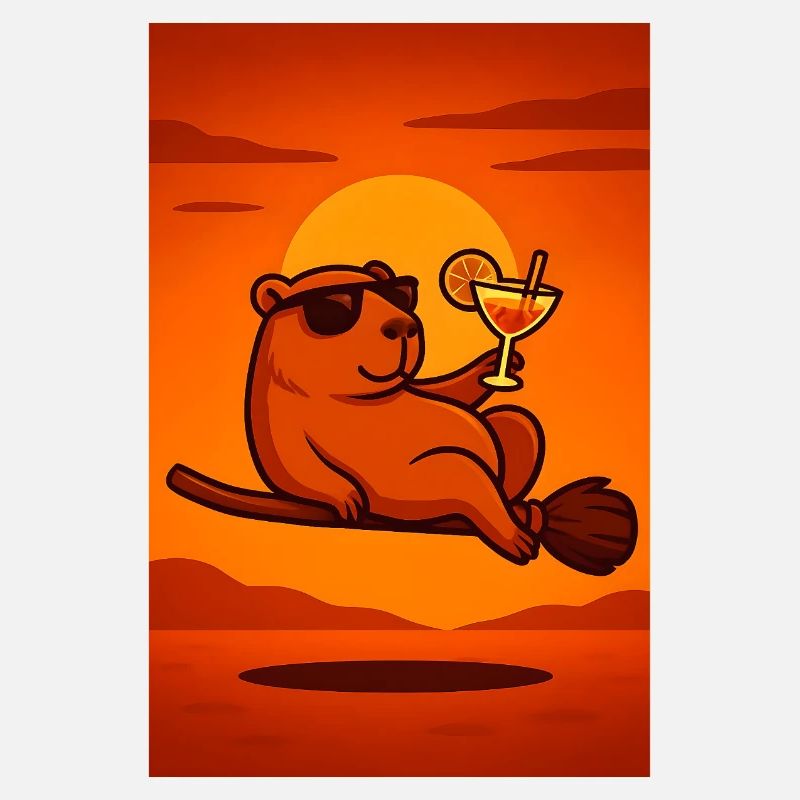 Halloween Capybara Summer Gift