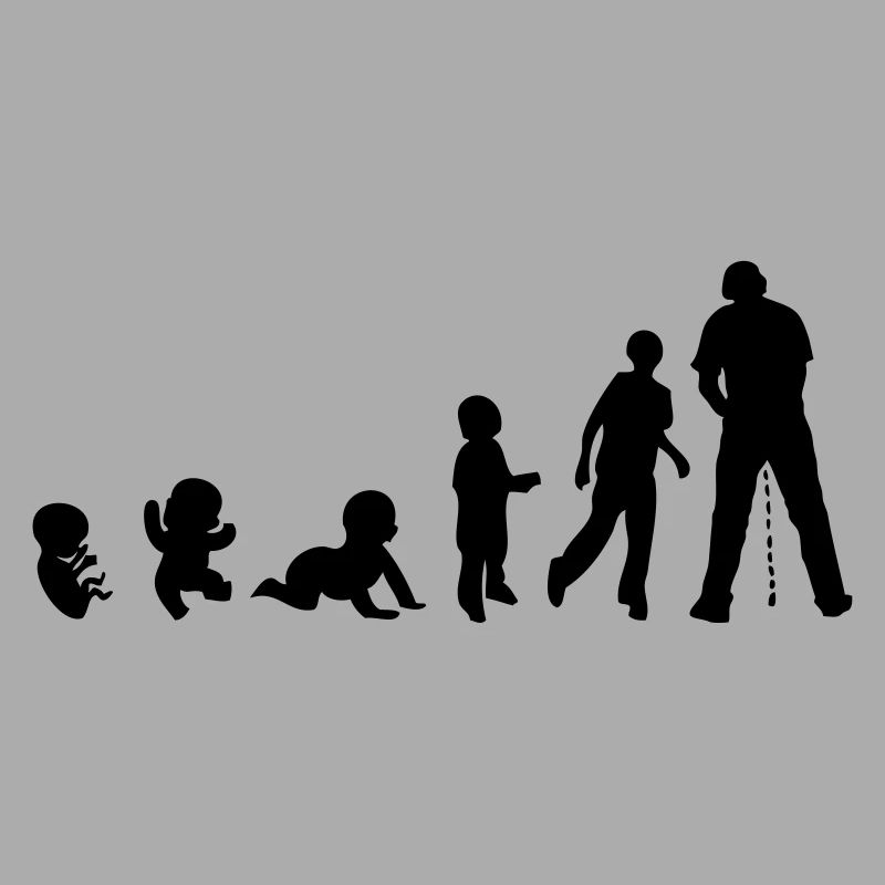 Evolution pissen stehen Mann Urin