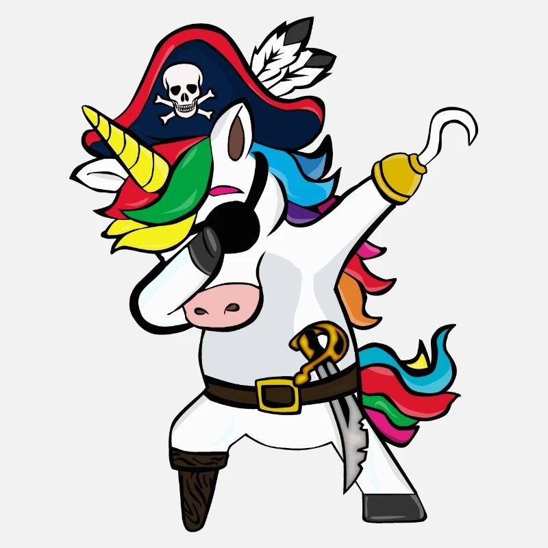 Dabbing Licorne Pirates cadeau