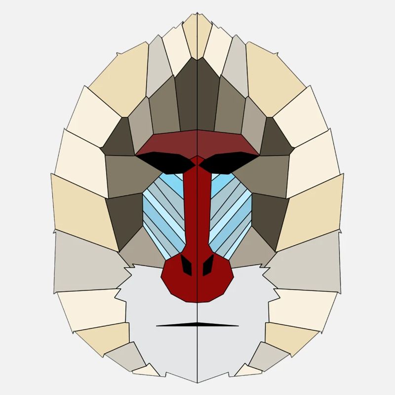 Mandrill geometrisch