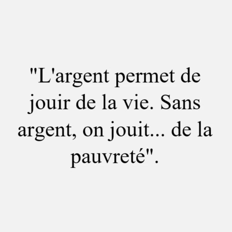 Citation sur l'argent