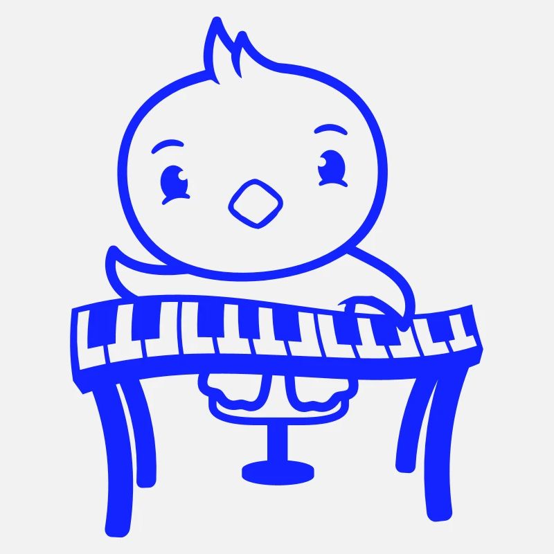 Canard oiseau petit poussin naissance mignon jeu de clavier