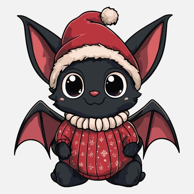 Fledermaus Weihnachten Comic