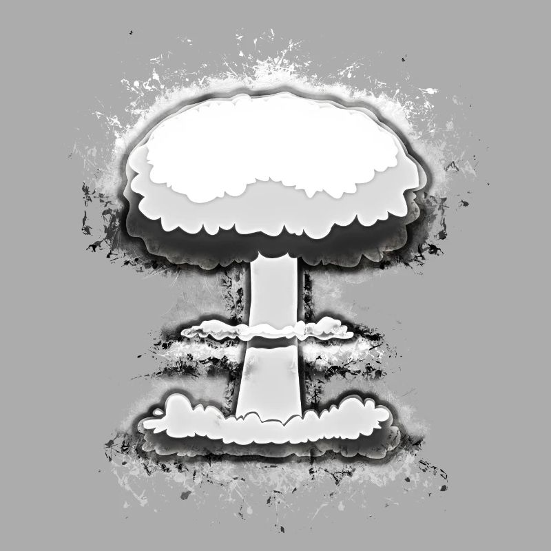 Explosion nuklear hell glühend