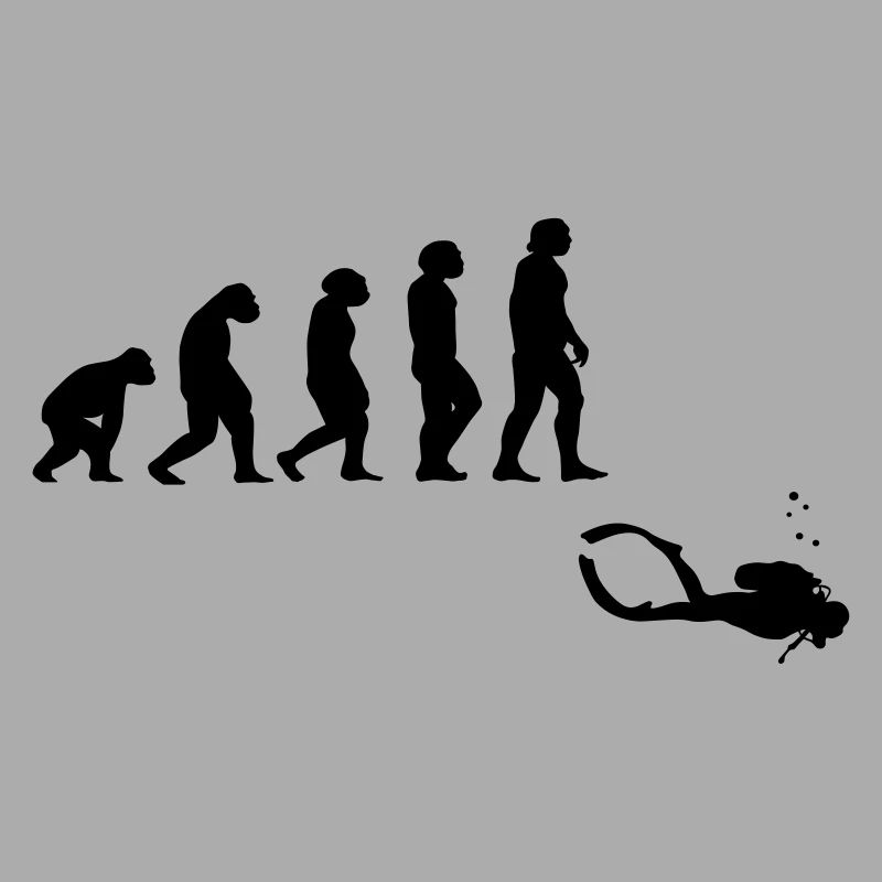 Evolution Tauchen mit Gerät