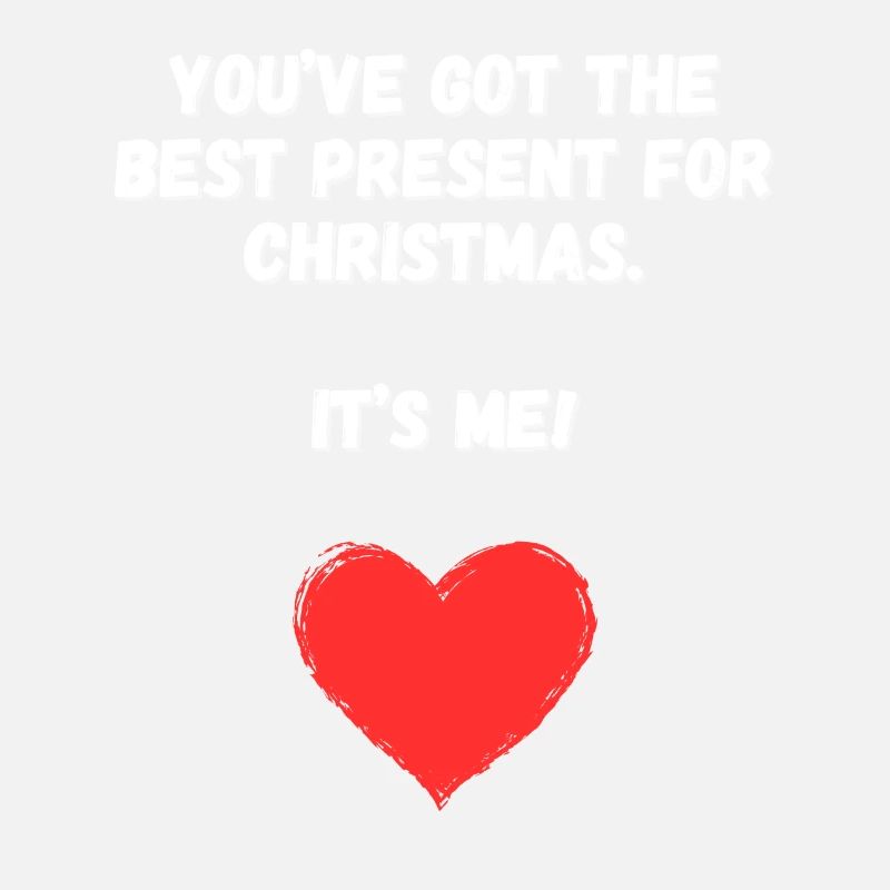 Vous êtes le cadeau de Noël - Heart+Text Design