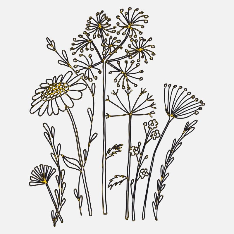 Dried Flowers Orange