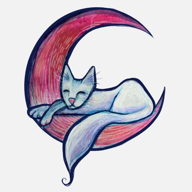 Chat de la lune