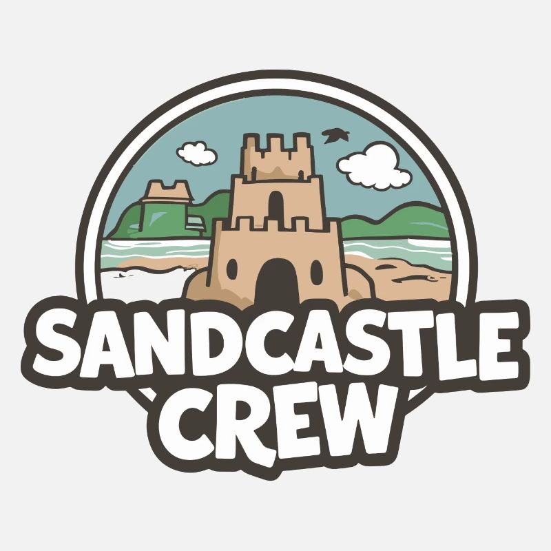 Sandcastle Crew Beach Fun Design