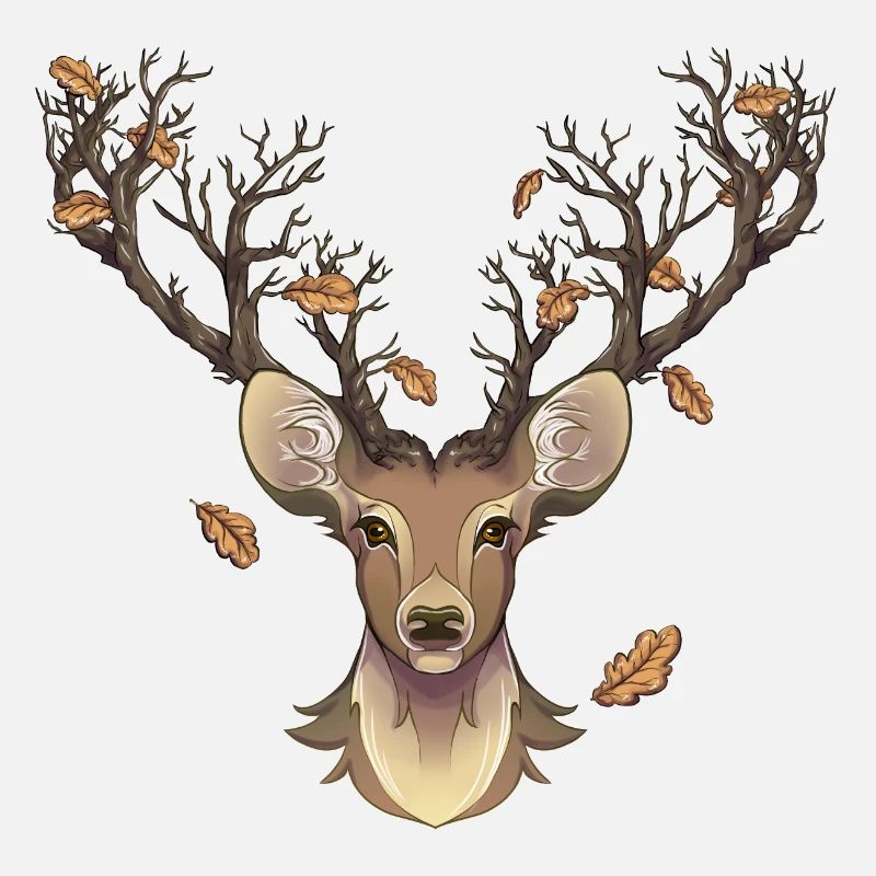 cerf à l'automne