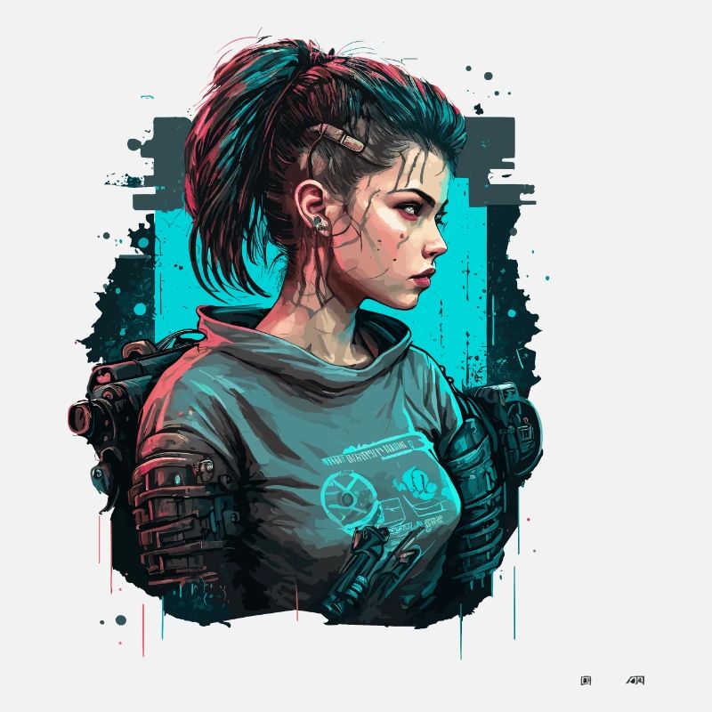 Superbe illustration numérique d’une belle