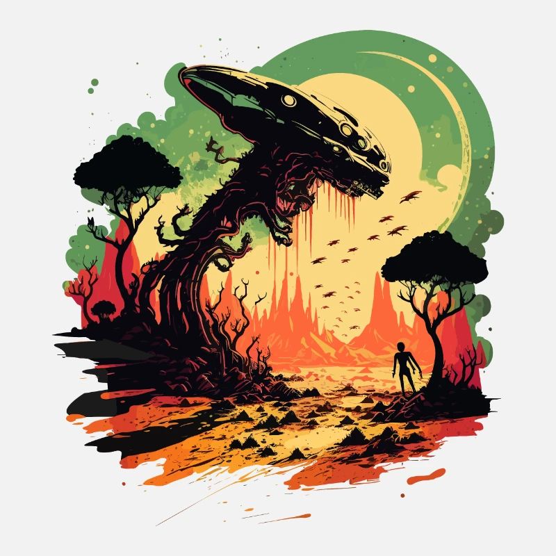 Alien World Illustration