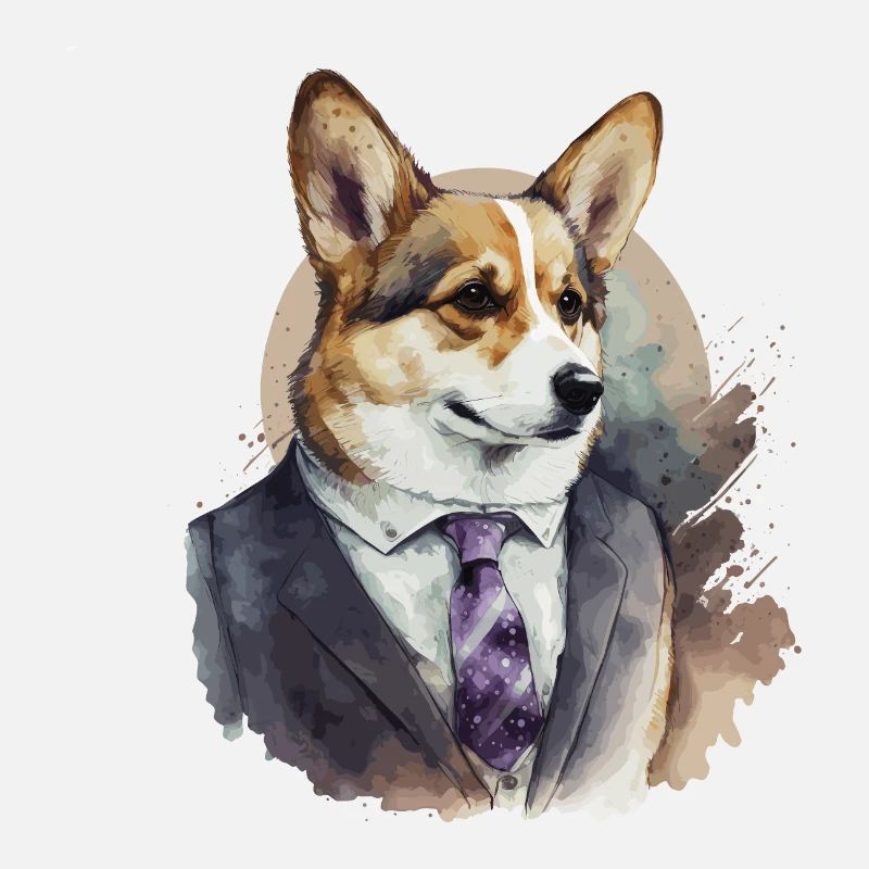 Stilvoller Corgi
