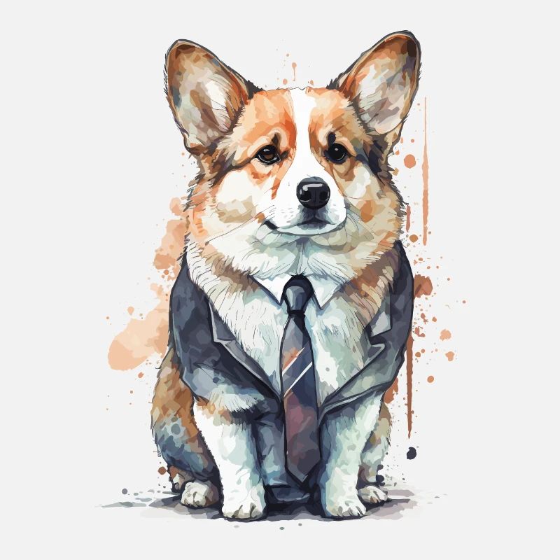 Corgi Hund Illustration