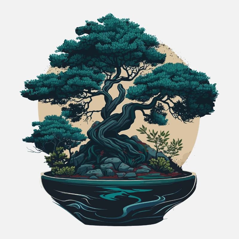 Bonsaï bleu