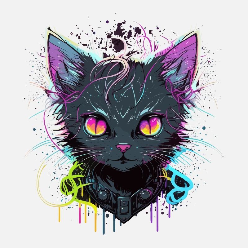 Coole Katze Illustration