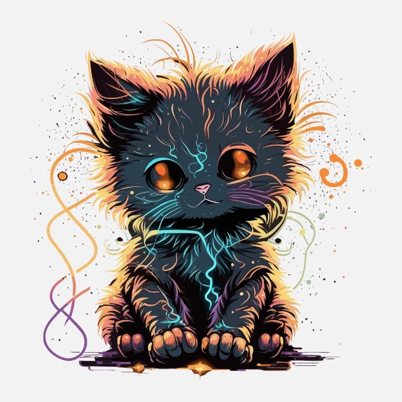 Entzückende funkelnde Katze
