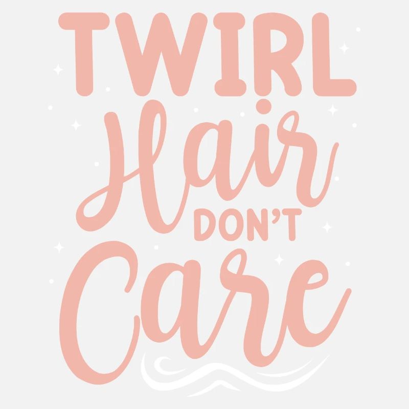 Les cheveux tourbillonnants ne s’en soucient pas Conception pour un coiffeur