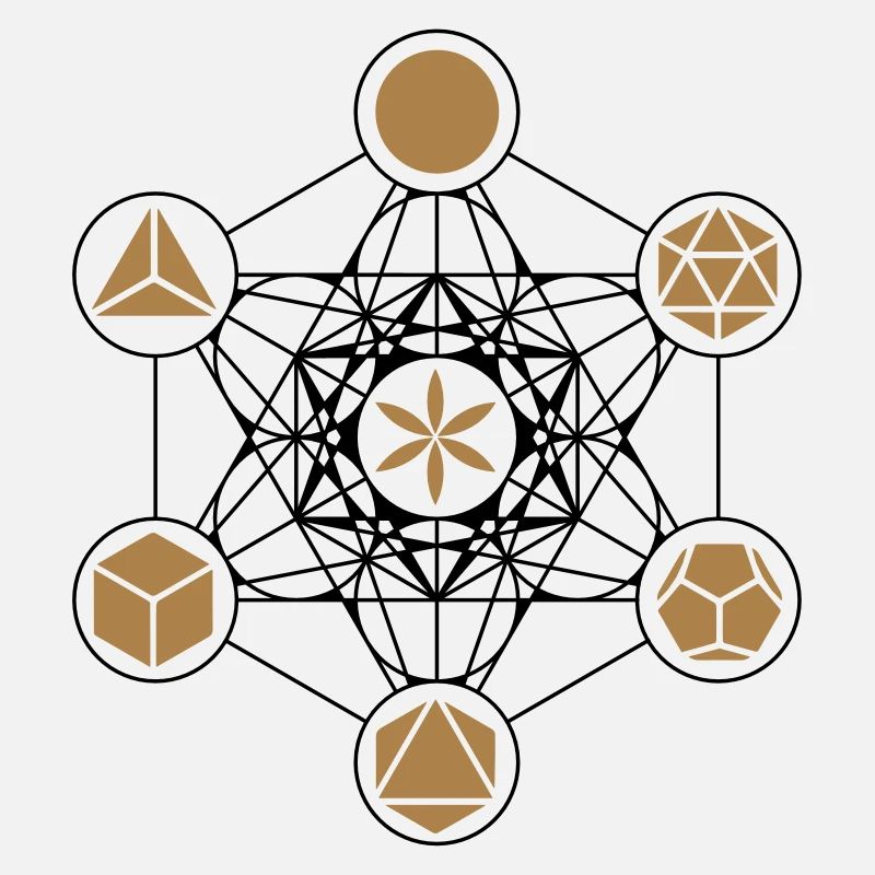 Metatrons Cube, solides platoniques, Fleur de Vie