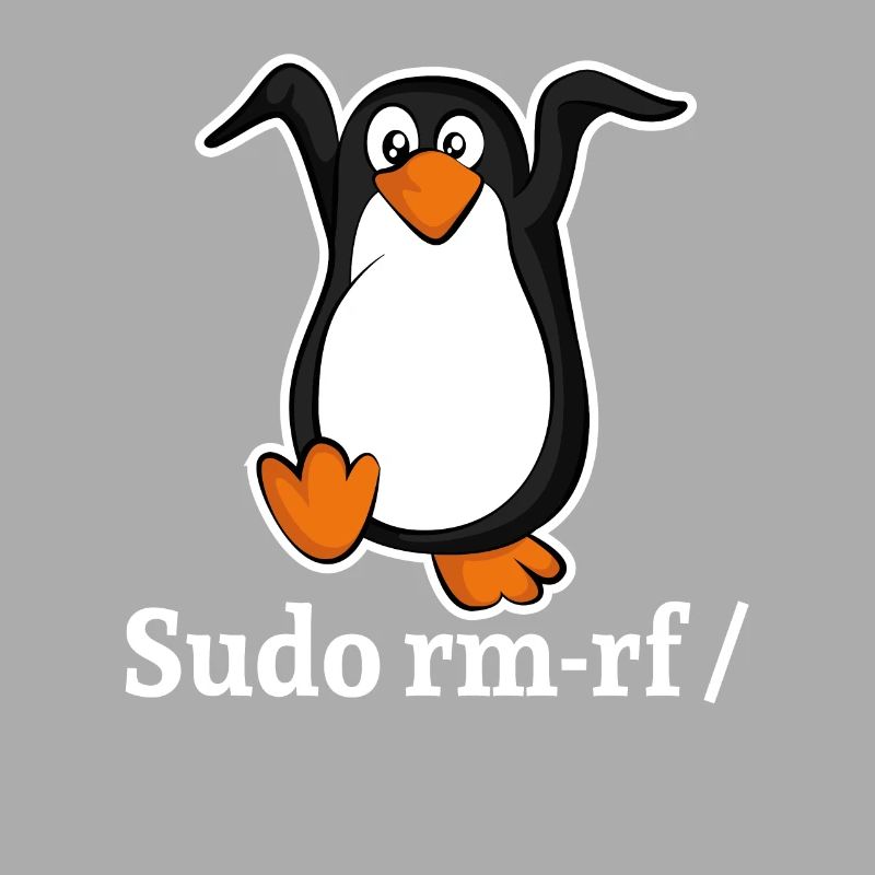 Tux Linux Pingouin Sudo Rm Rf | Computerfreak Hack