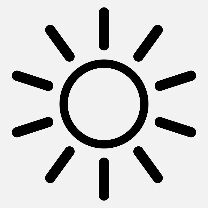 Soleil Dessin à trait forme