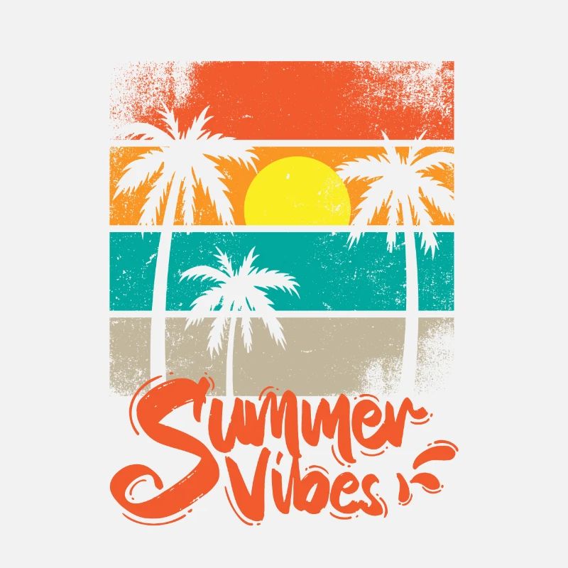 Summer vibes sunset retro
