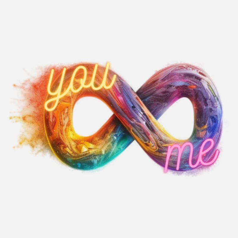 Unendlichkeitszeichen you and me infinity sign