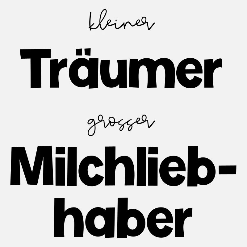 Kleiner Träumer - Grosser Milchliebhaber