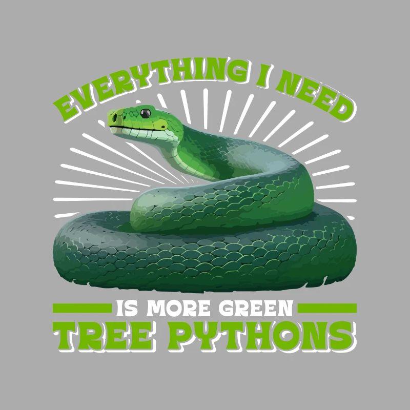 Python arborescent vert