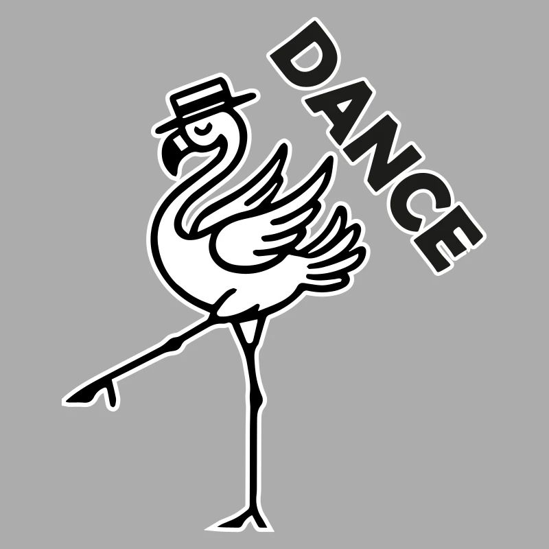 Fancy Flamingo mit Hut - Dance Design