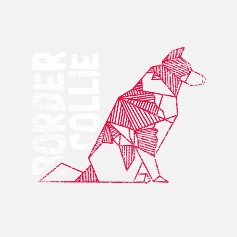 Border Collie geometric