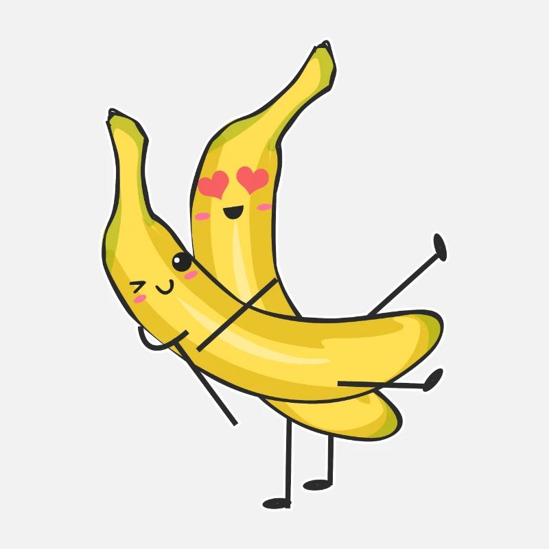 Banane Comic Chibi Manga Anime Vegan Geschenk