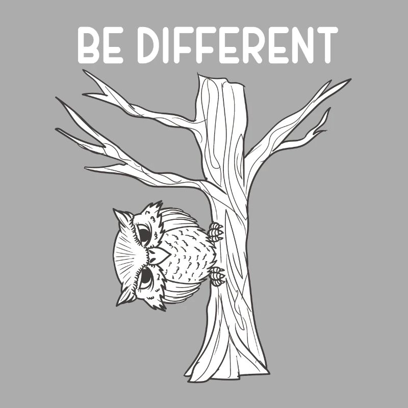 Eule Uhu Be Different Eulen Geschenk