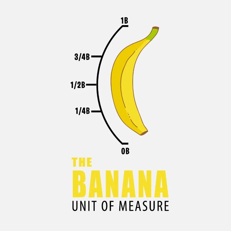 Banane Mesure jaune nerd drôle cadeau