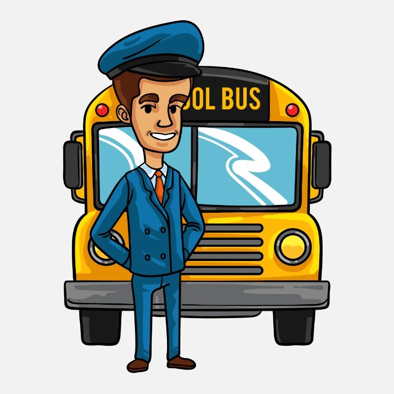 Schulbusfahrer Schule Bus Fahrer Kinder Geschenk